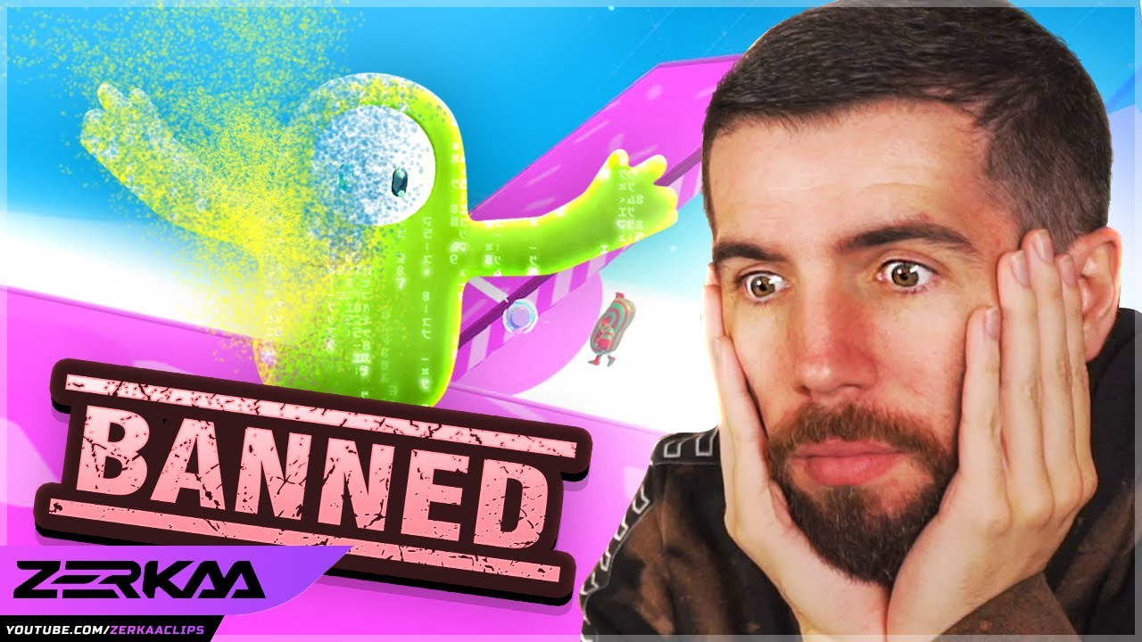 HACKER GETS BANNED MID GAME ON FALL GUYS!! (Fall Guys)