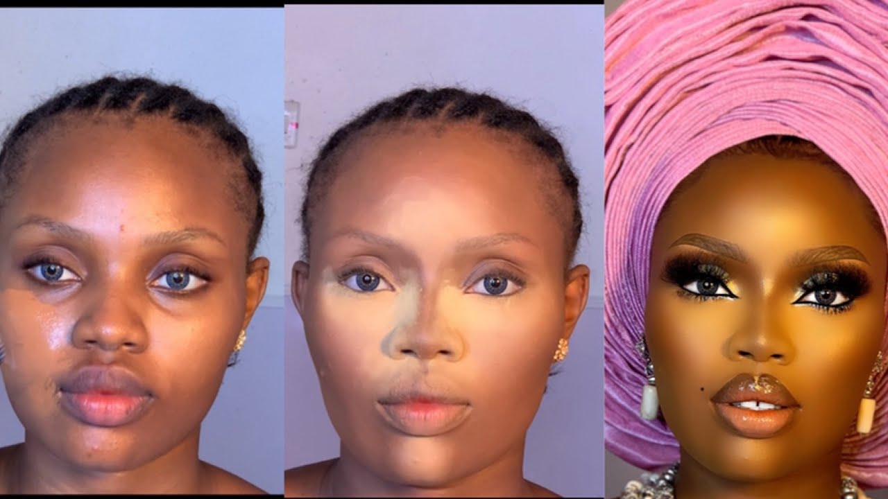 BRIDAL MAKEUP TRANSFORMATION 🔥 | GLAMBYOMOYE
