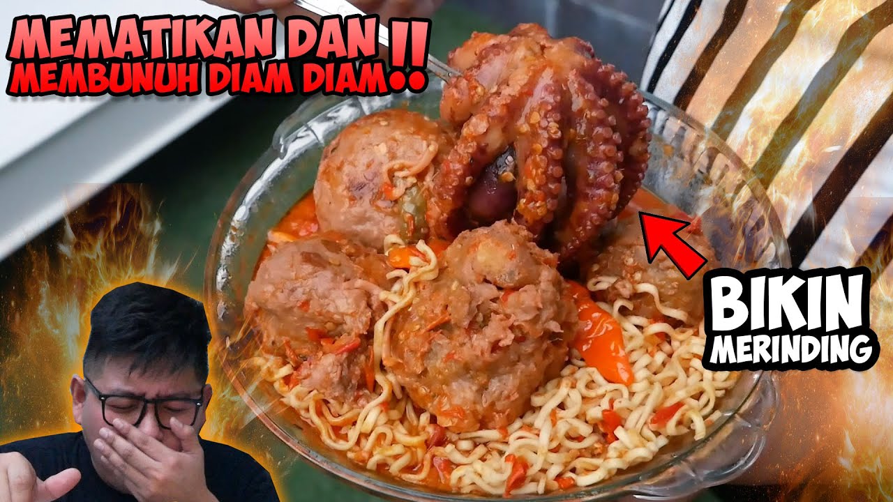 SENGSARA MEMBAWA NIKMAT!!! GURITA BAKSO KUAH MERCON! RASANYA JANC*K!! || Koko Buncit