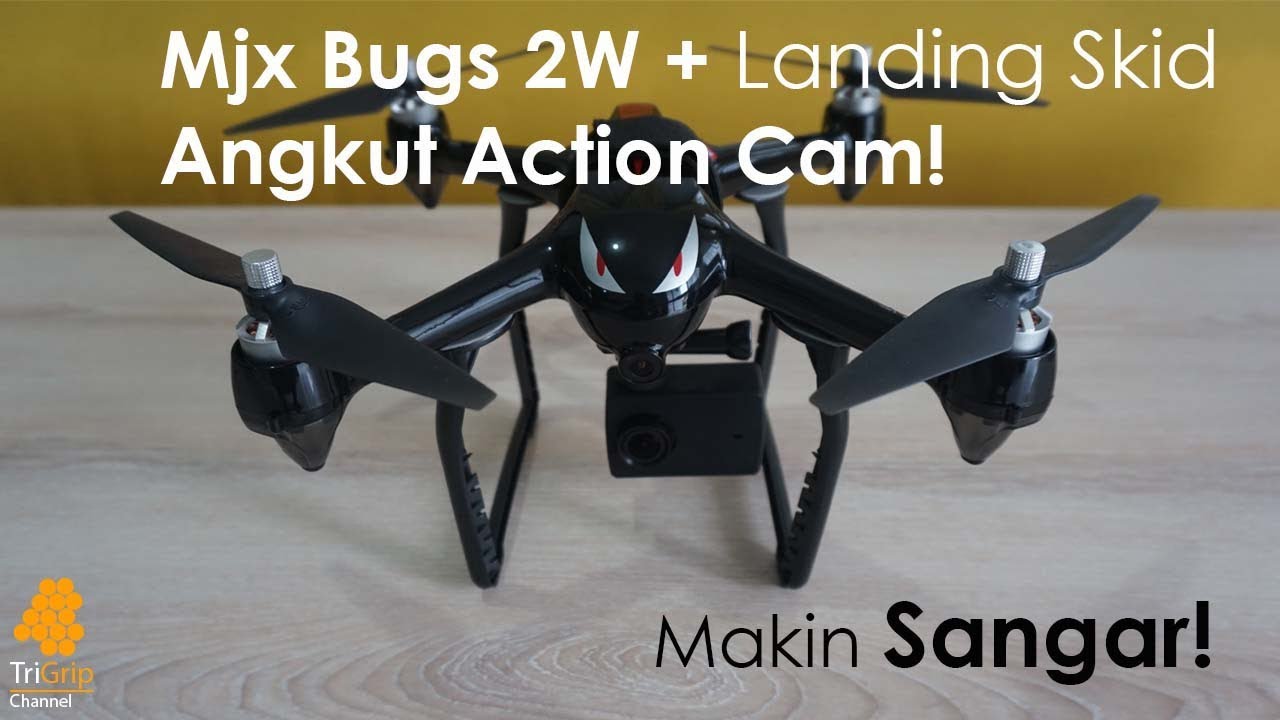 Mjx Bugs 2W - Tips Pasang Action Cam & Landing Skid
