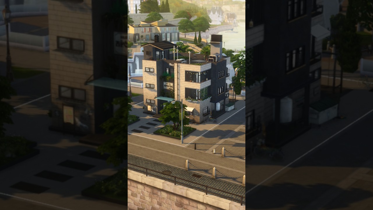 #sims4 Urban Apartment Block Speed Build 🏢