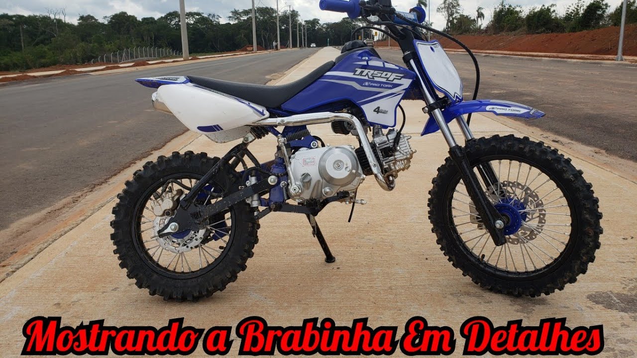 MOSTRANDO A MINI MOTO TR50F EM DETALHES !! TOP DEMAIS