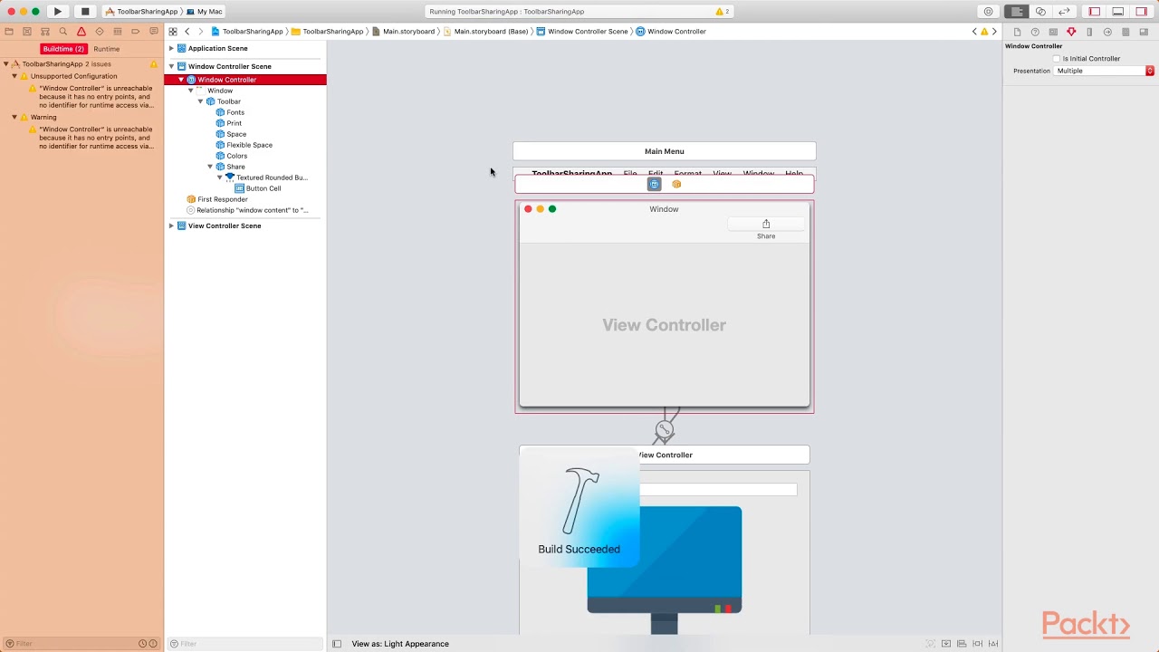 Professional macOS Programming : Removing Window and Icon  | packtpub.com