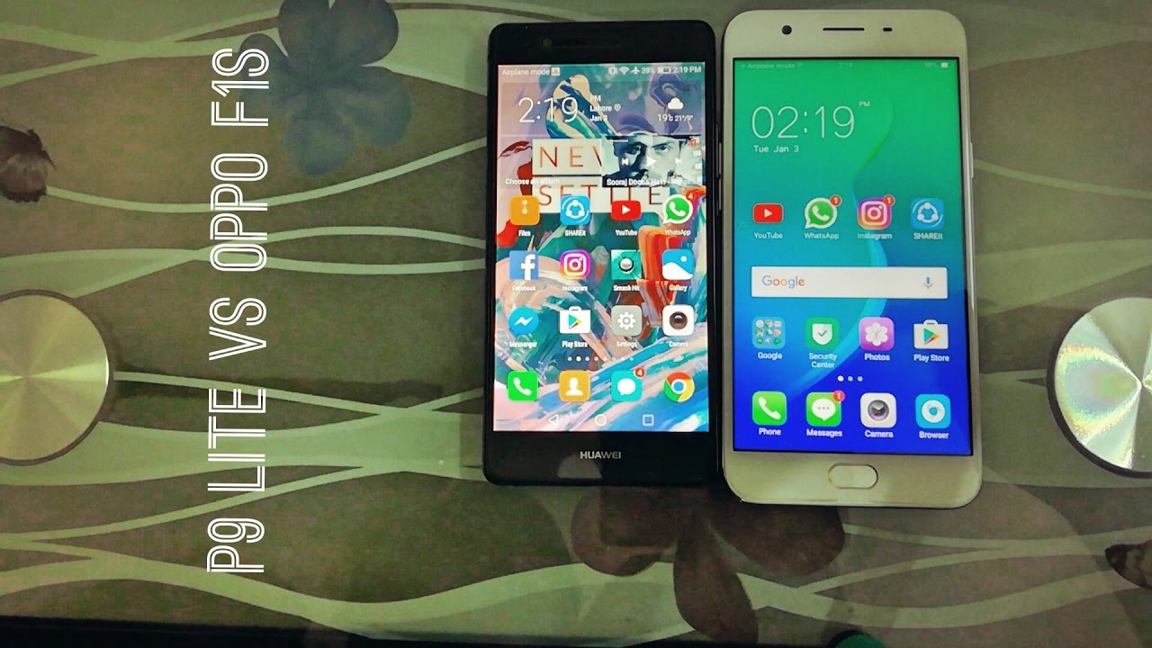 Huawei P9 Lite vs Oppo F1s Speed Test!