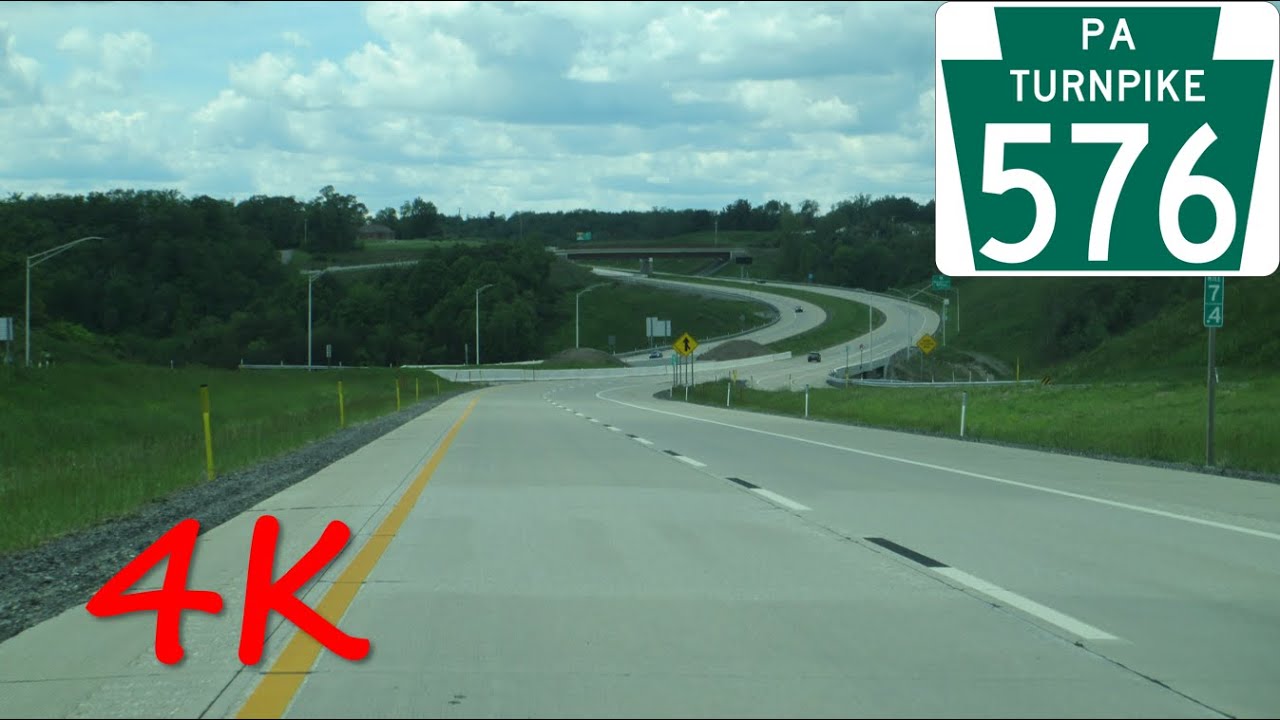 ⁴ᴷ Pittsburgh Southern Beltway (PA Turnpike 576) westbound [4K VIDEO]