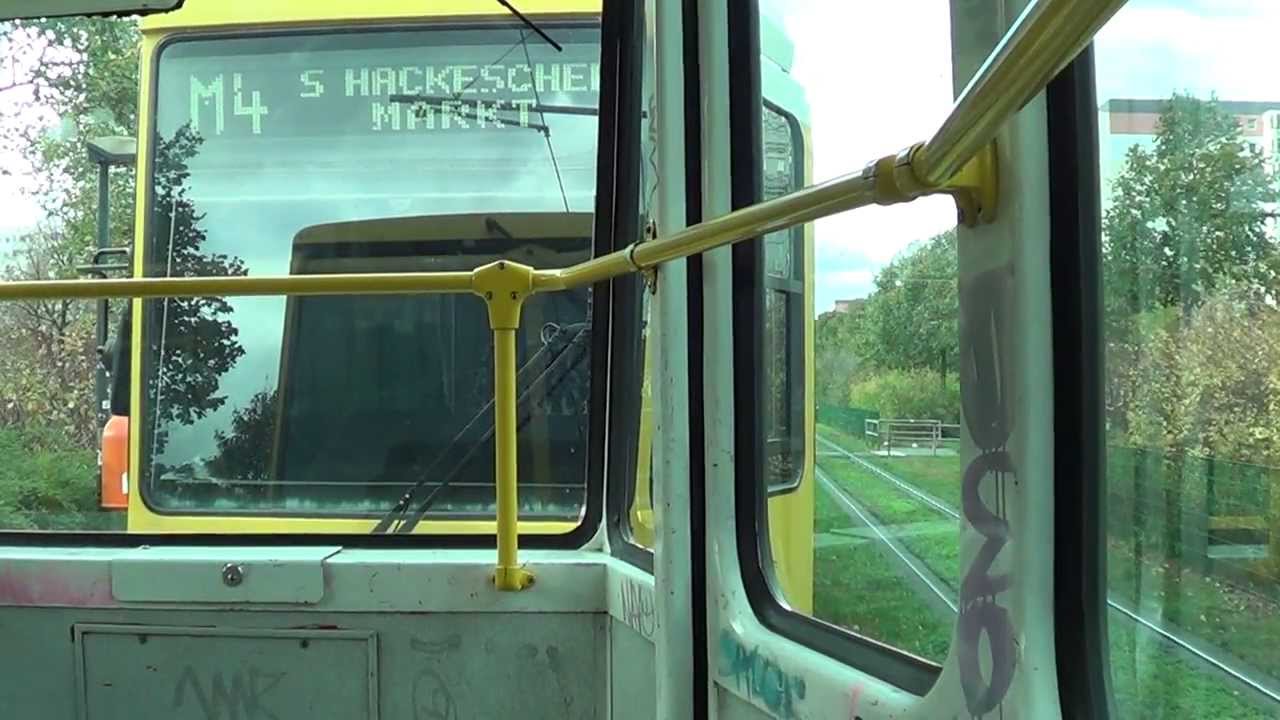 Tram Berlin - Mitfahrt im KT4D-t auf der M4 [HD 1080p]