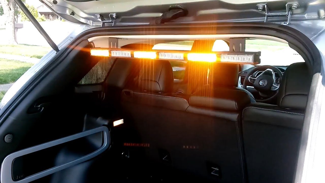 Jeep Cherokee Strobes and Amber Light Bar