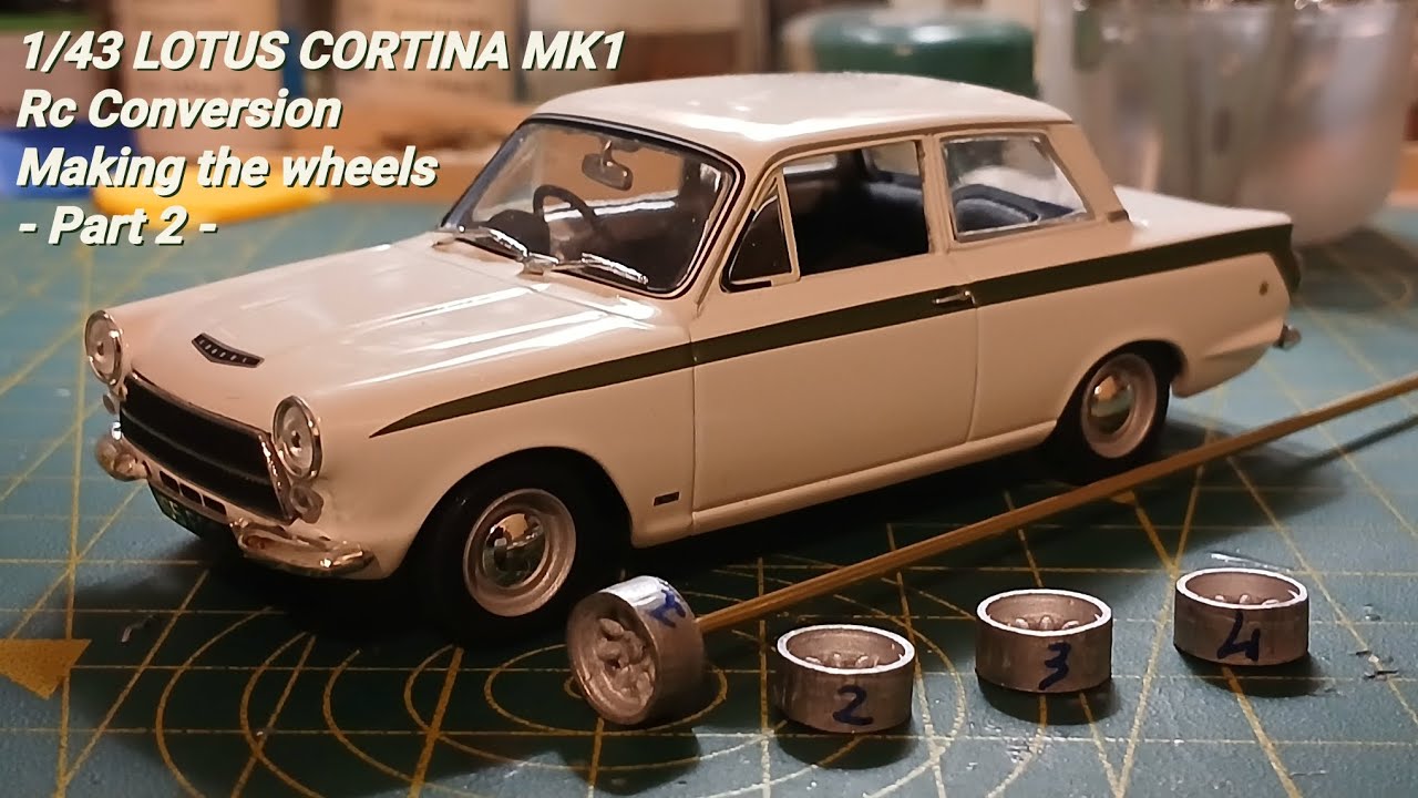 DIY RC 1/43 - Lotus Cortina MK1 - making the wheels - Part 2