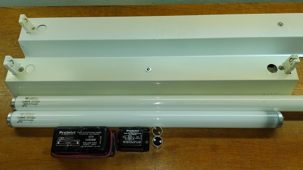 Como instalar um reator convencional de 20W e 40W