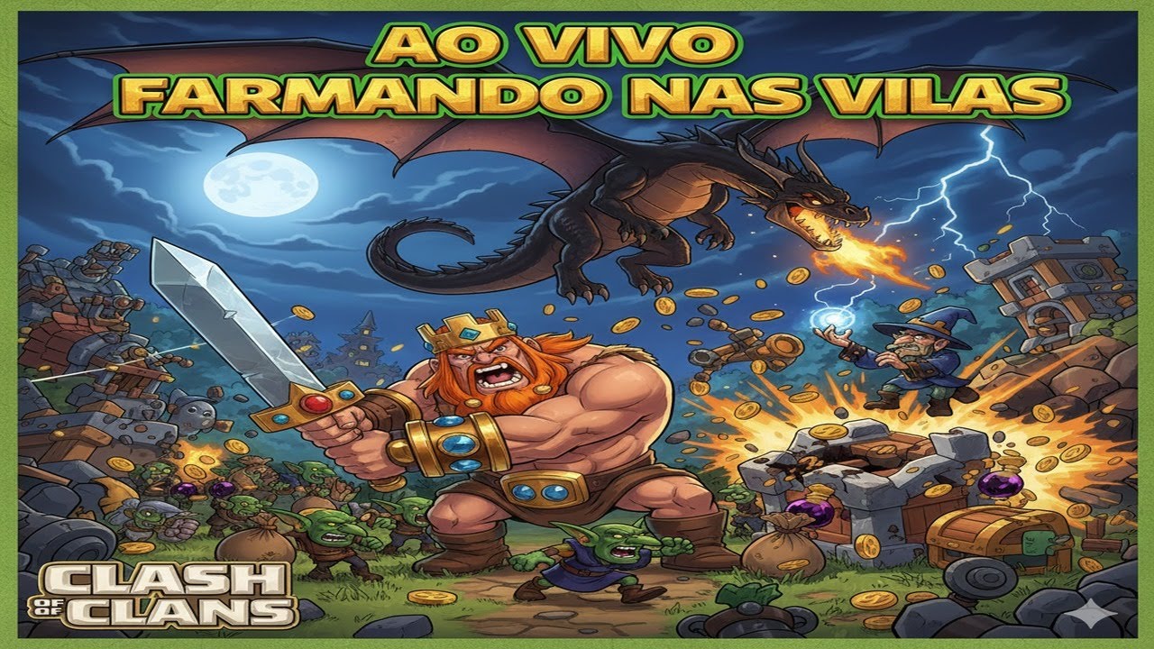 CLASH OF CLANS - FARMANDO DARK