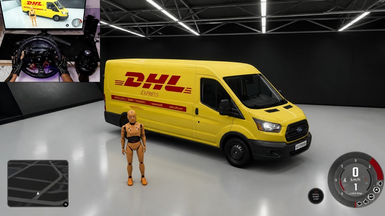 Dangerous delivery mission with a DHL truck 😱 Serious road accidents | Logitech G29 BeamNG Drive 4K