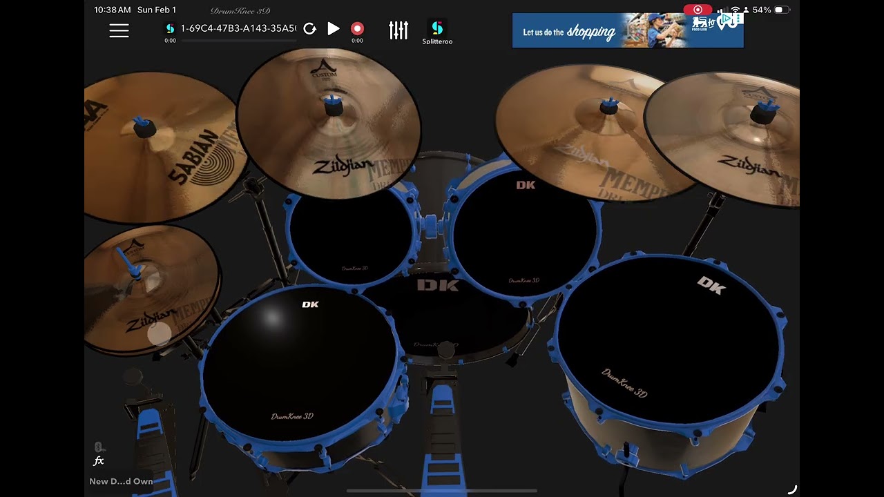Me Drumming On The Best App DrumKnee 3D