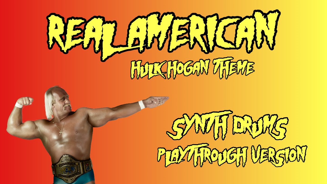 Hulk Hogan - Real American Synth Drum Playthrough @hulkhogan ​#hulkhogan #wwf #riphulkhogan #wwe 
