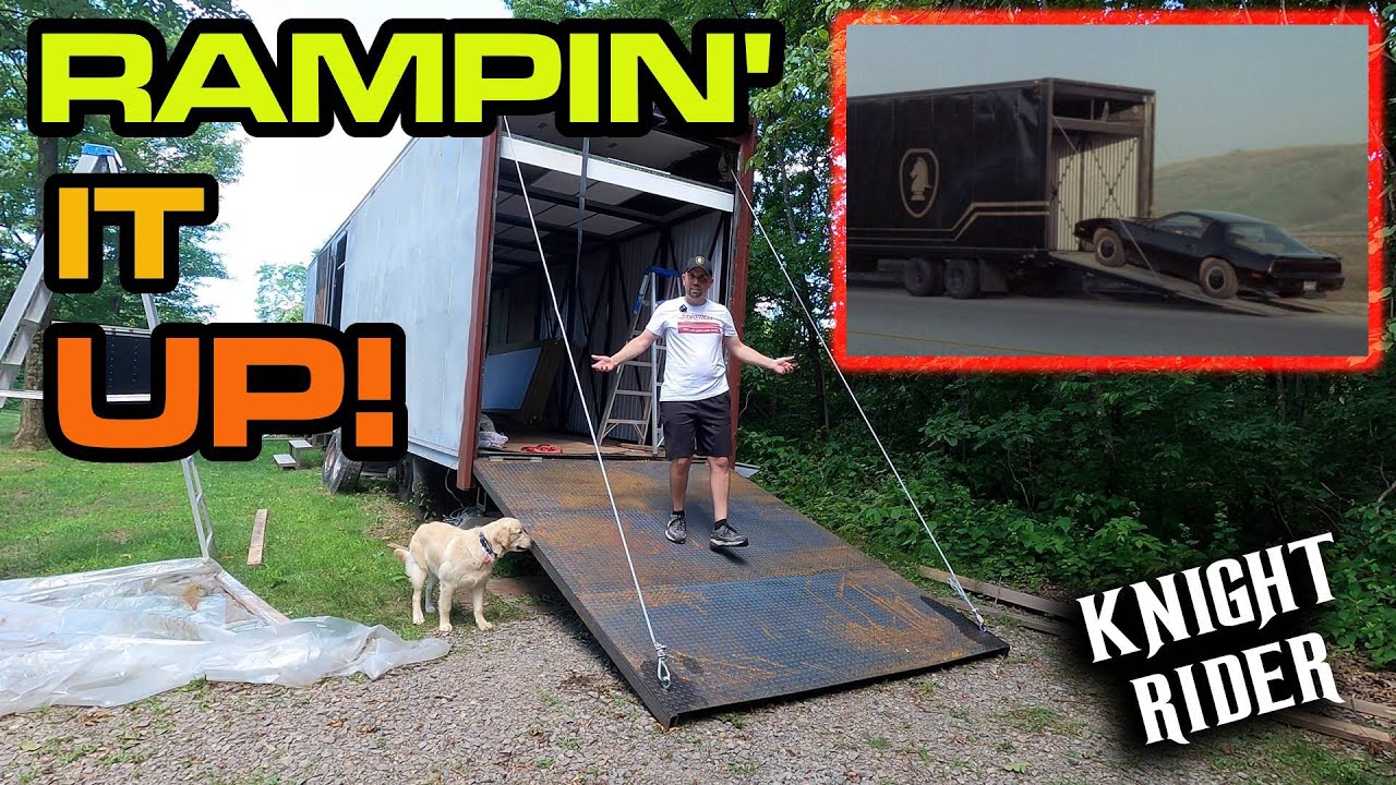 Screen Used Knight Rider Semi's Ramp Floor Installed! Office Wall Panels Installed!