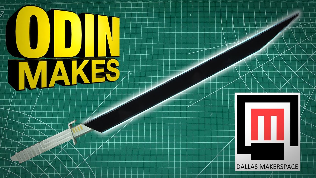 Odin Makes: The Darksaber from Star Wars at Dallas Makerspace