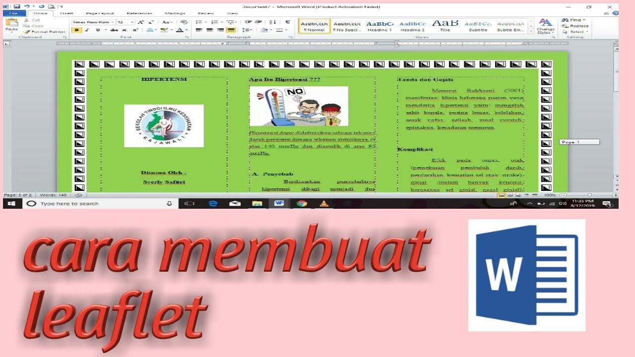 CARA MEMBUAT LEAFLET SIMPEL