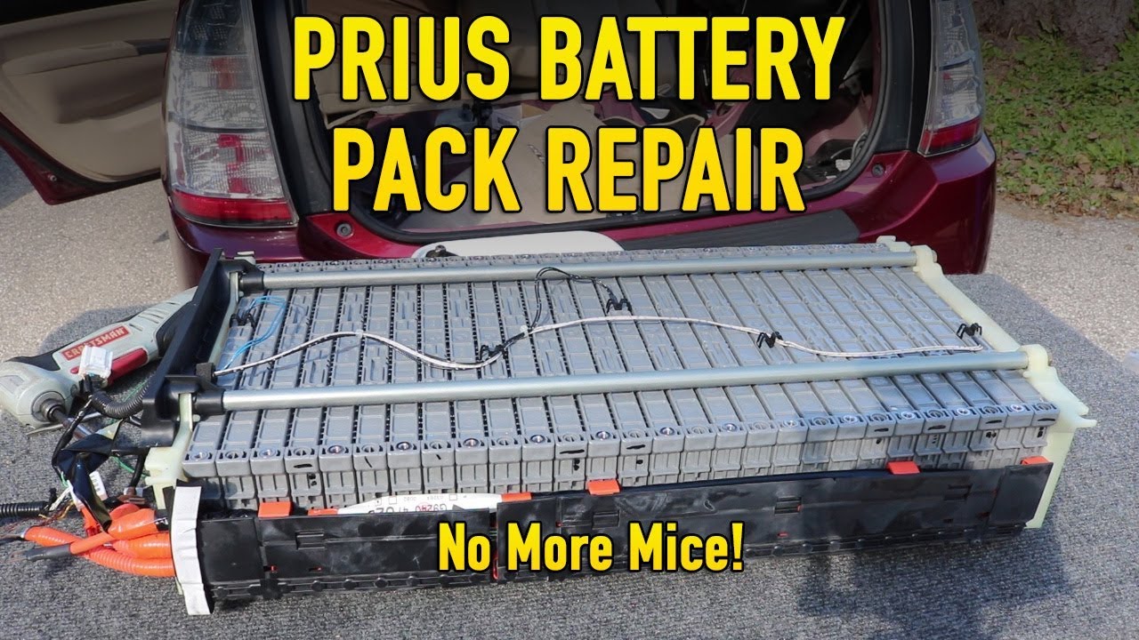 Repairing Mouse Damage to Prius Battery Pack - Current & Temp Sensor Wires Replacement