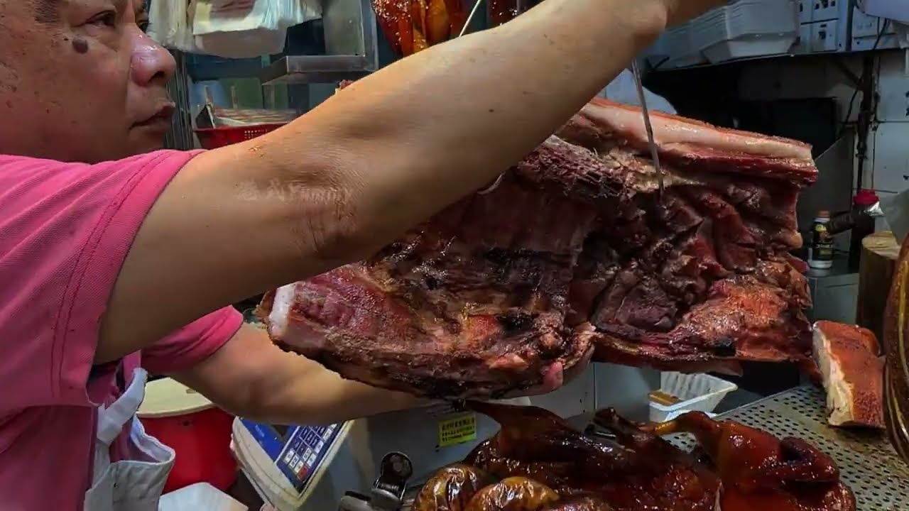 Hong Kong-style roast meats are a guide to Hong Kong cuisine. #asmr  #food
