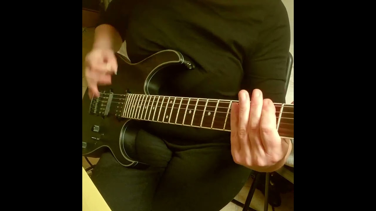 Groove metal rhythm guitar 135bpm A minor key 
