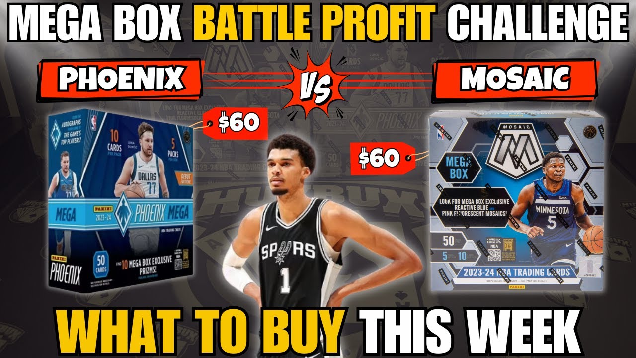 WHAT'S THE BETTER BUY?🚨 PROFIT CHALLENGE BOX BATTLE: 2023-24 Mosaic vs Phoenix Basketball Mega Boxes