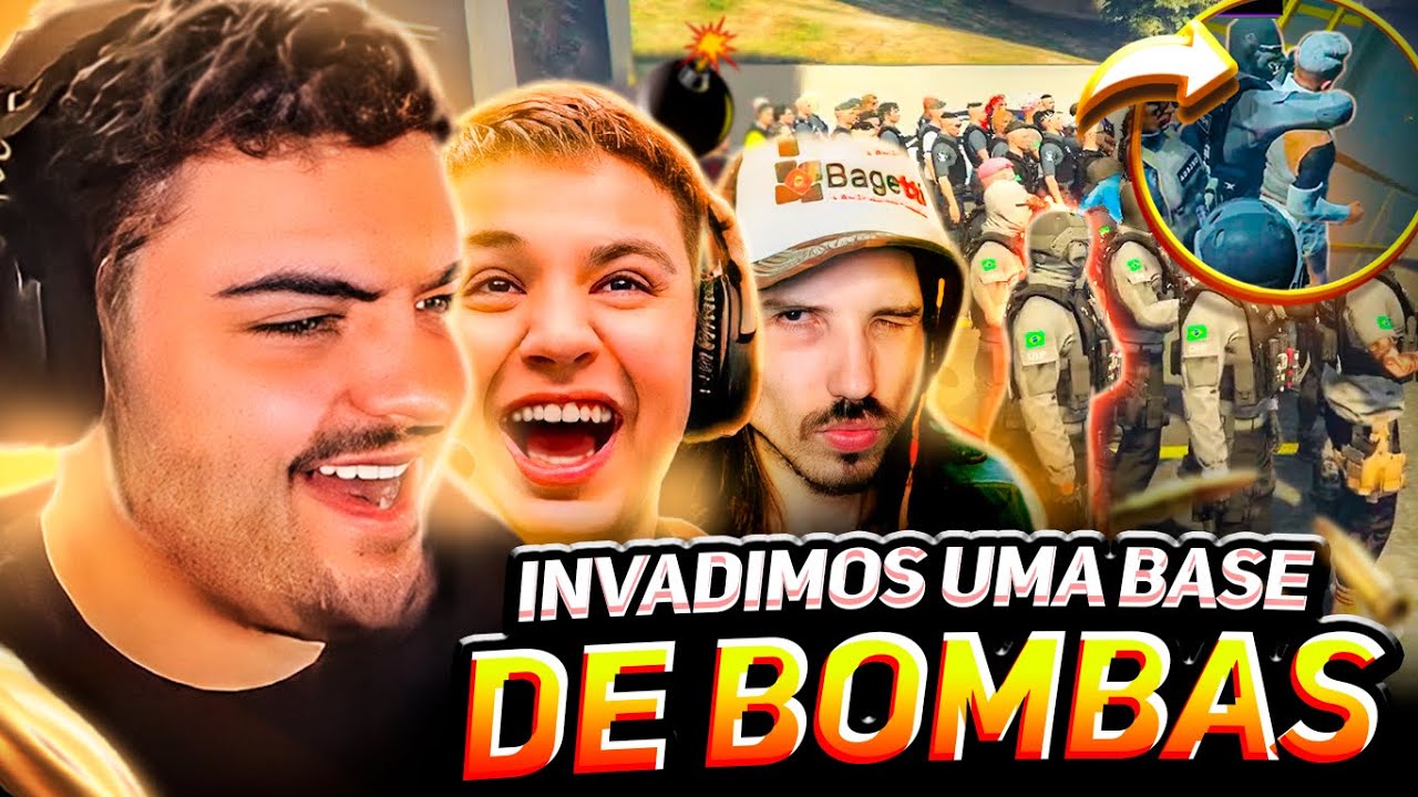 ME FINGI DE PM E INVADI UMA BASE DE BOMBA no GTA RP