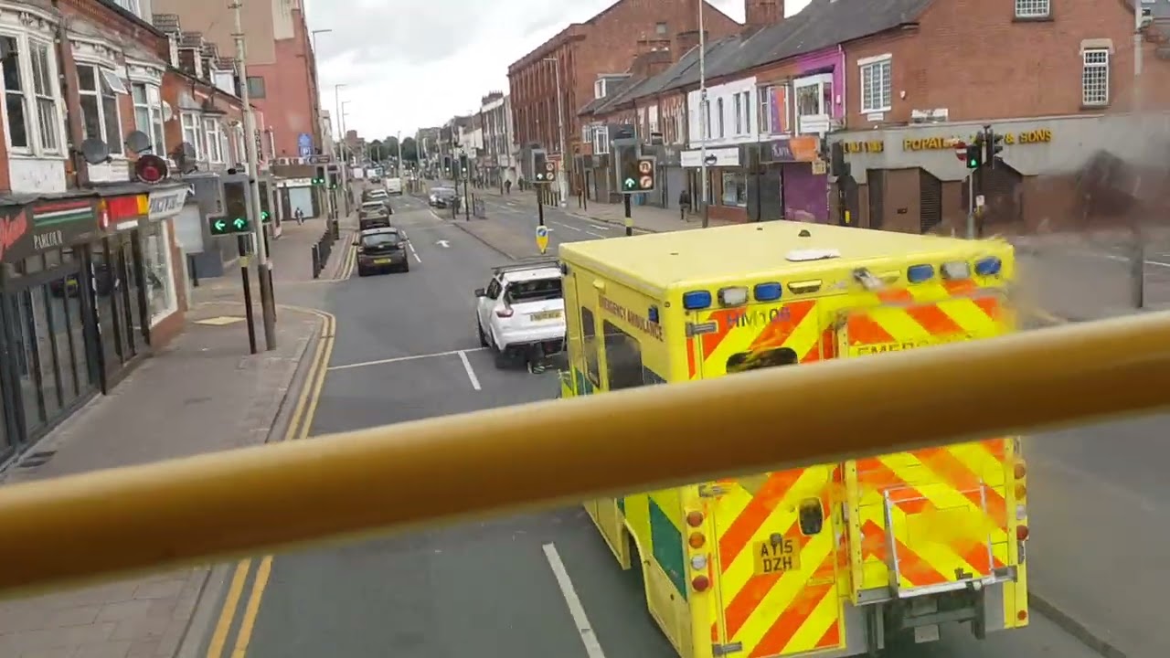 Ride on Arriva Midlands Wright Pulsar Gemini VDL DB250 127 from Leicester to Loughborough July 2023