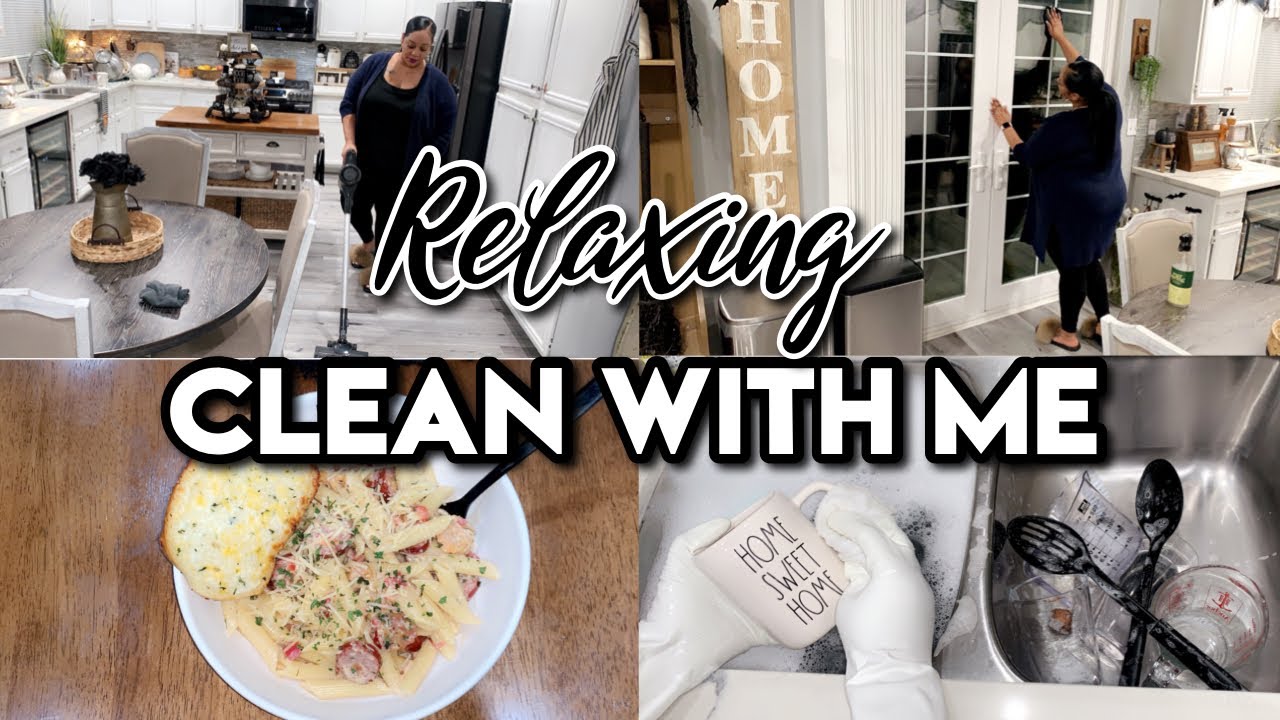 RELAXING AFTER DARK CLEAN WITH ME | EXTREME CLEANING MOTIVATION | NIGHT TIME CLEANING