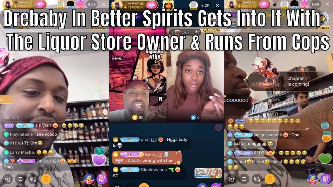 Drebaby Gets Into It With Liquor Store Owner & Runs From Cops