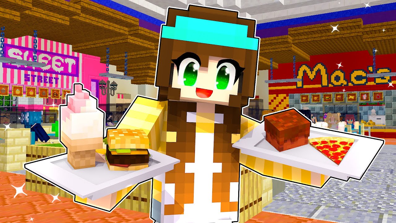 We GOT JOBS at the Mall FOOD COURT in Minecraft