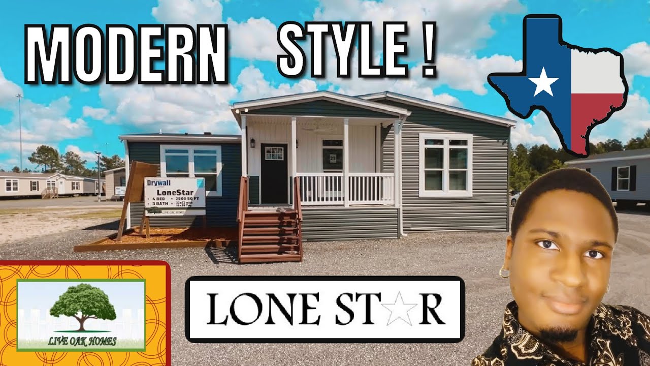LONE ST⭐️R от LIVE OAK HOMES 4 спальни 3 ванные комнаты тройной ширины #мобильныйдом #модульный Э...