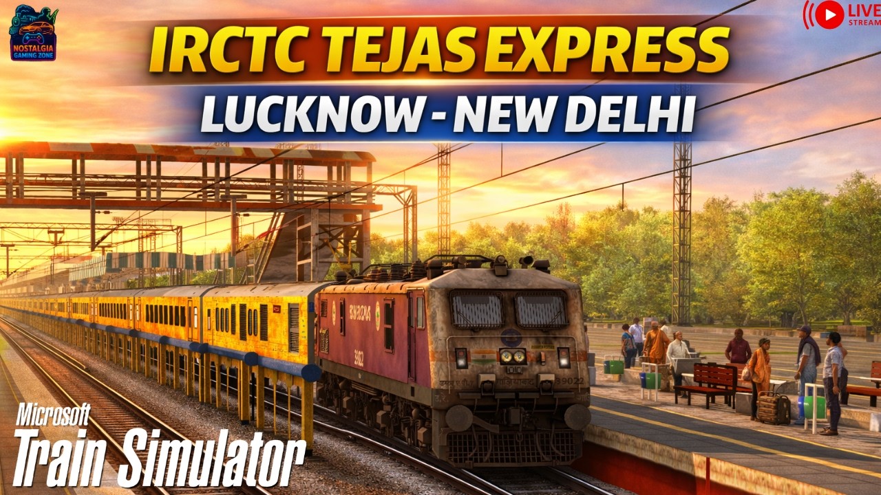 🚄 LIVE Driving India’s Premium Tejas Express | Lucknow to Delhi 130KMPH Run TIIC #live #msts #tejas