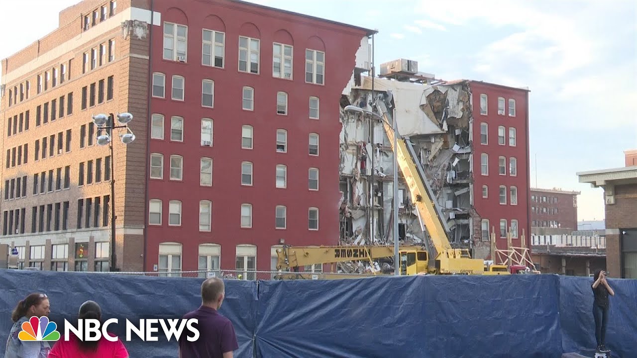 Survivor describes 'thunderous boom' of Iowa apartment collapse