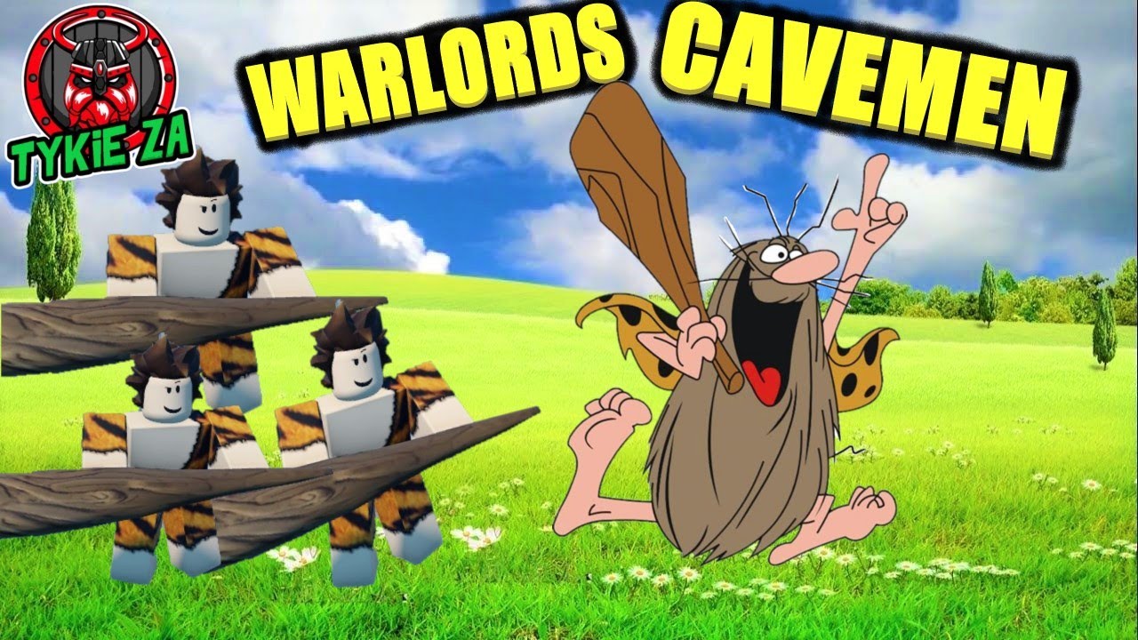 Roblox Warlords see the LEGENDARY CAVEMEN in action