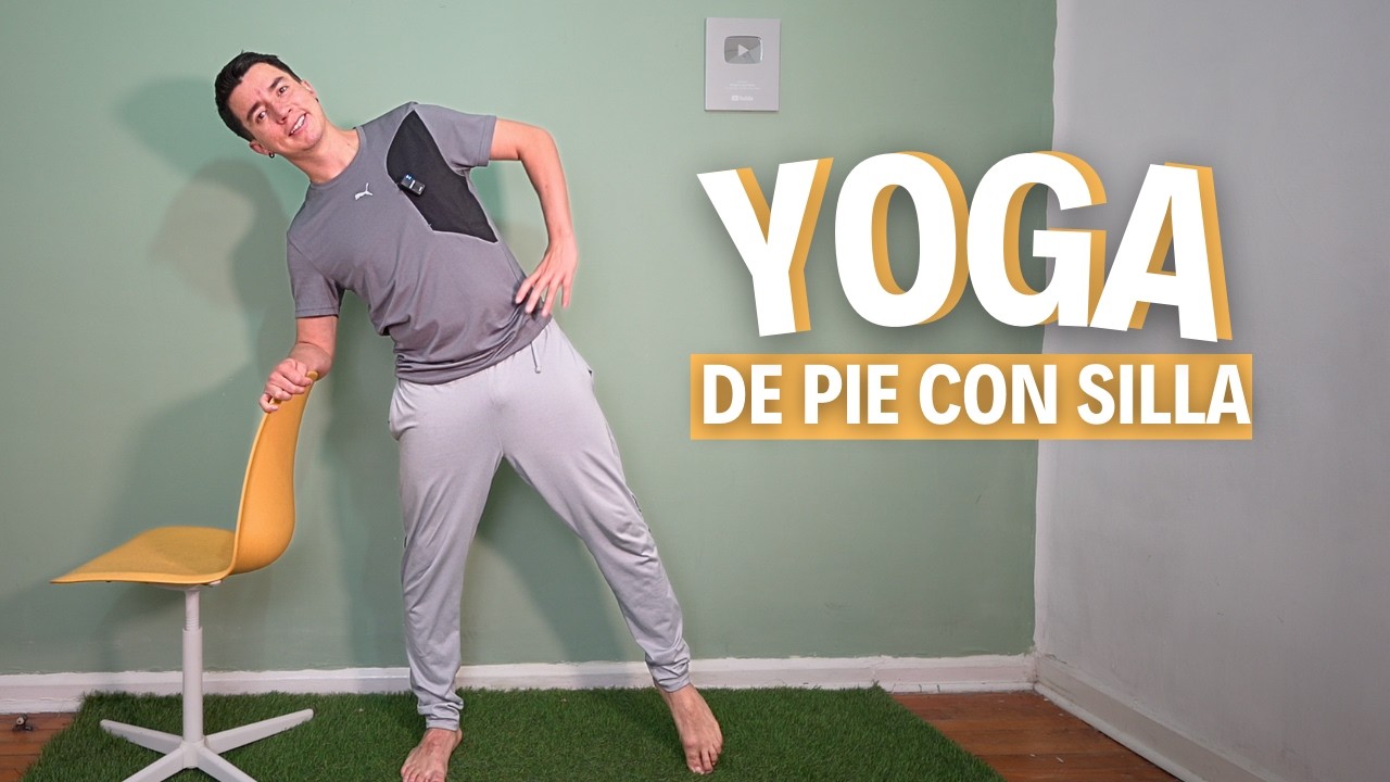 Clase de Yoga de Pie con Silla