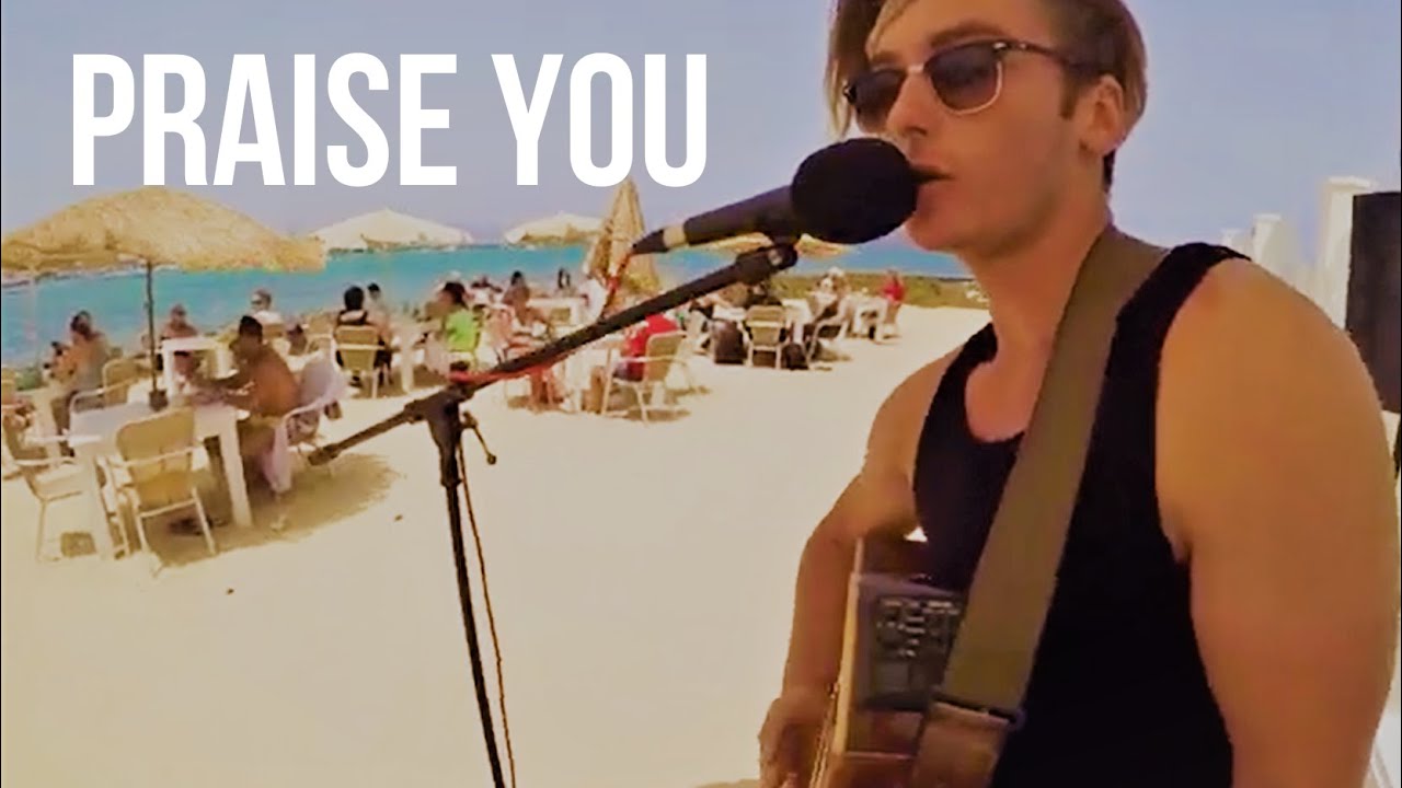 Praise You - Fatboy Slim (Live Loop Pedal Acoustic Cover) [Kirzy, Live at Galera Beach, Corralejo]