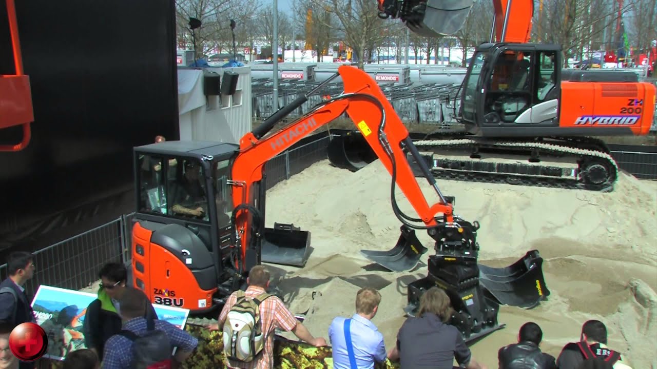 Hitachi Minibagger ZX38U-5 mit Engcon Tiltrotator