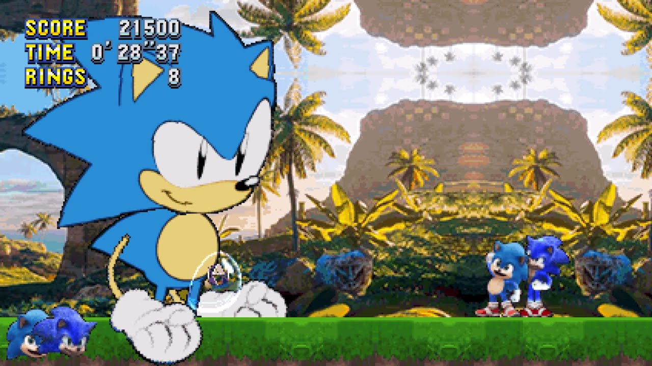 Movie Baby Sonic Mania Plus Mod Playable + Hesse Sonic Boss Fight Mod