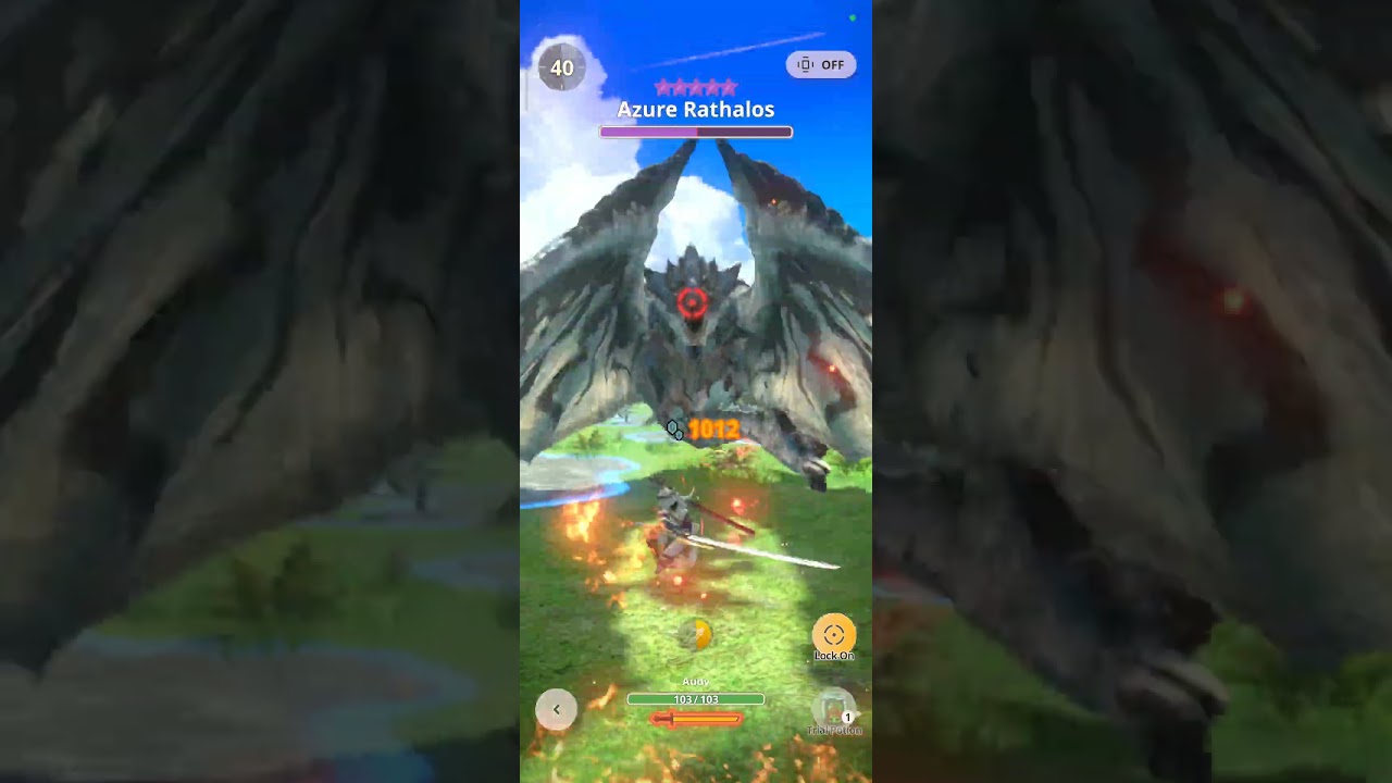 10★ (Trial) Azure Rathalos vs G10-3 Barioth LS (Sacred Sheath) - #MHNow #longsword #azurerathalos