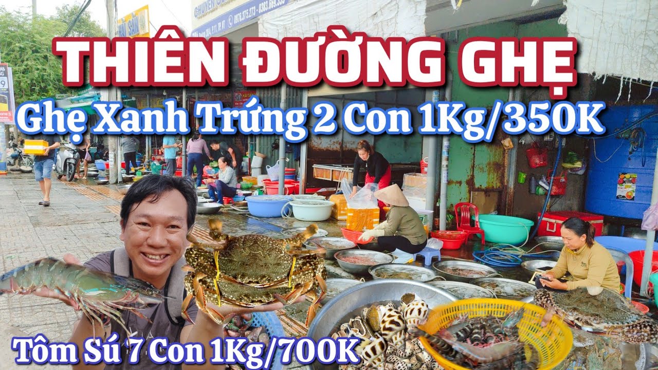 Thi&ecirc;n Đường Ghẹ Cầu Rạch B&agrave; - Ghẹ Xanh Trứng 2 Con 1 Kg /350K.