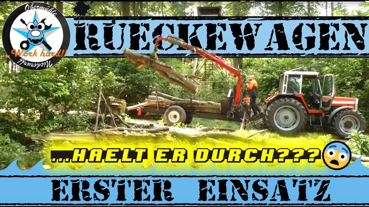 🚜😲RÜCKEWAGEN😲...erster Einsatz nach dem Umbau🚜 ...hält er durch?????😱😱