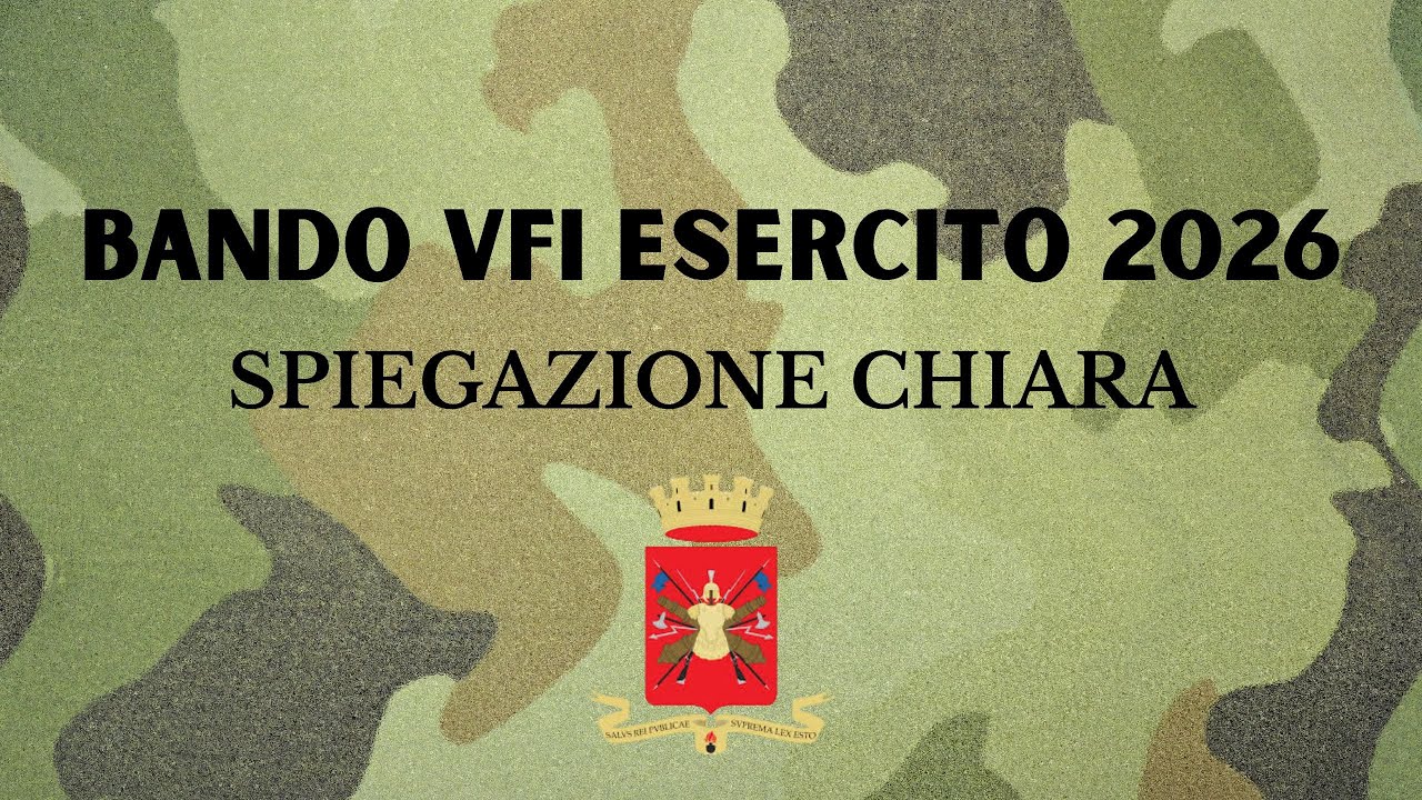 BANDO VFI ESERCITO 2026 (6000 POSTI)