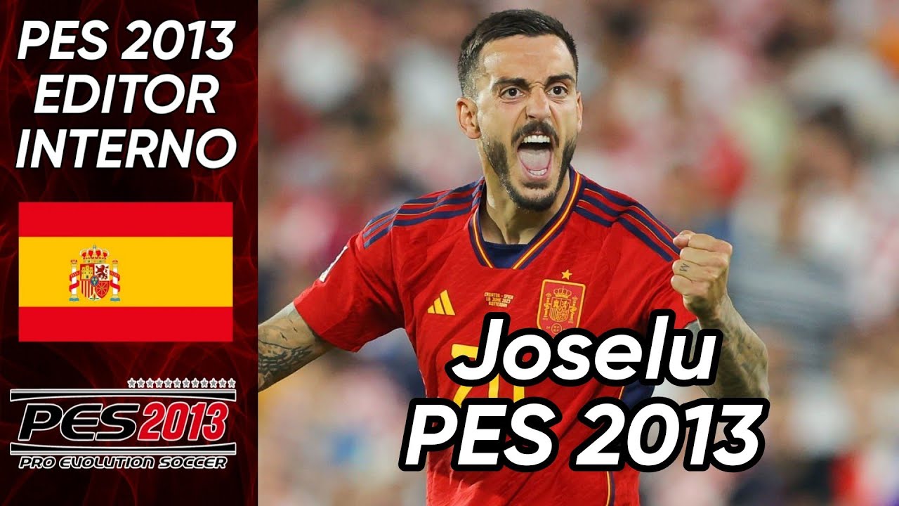 Joselu (Real Madrid - Spain) Pes 2013 faces and stats.