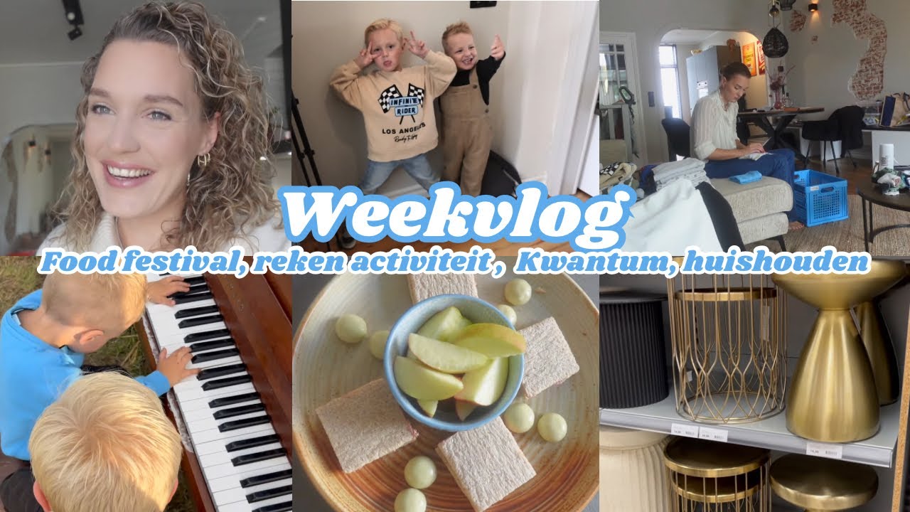 FOOD FESTIVAL, RONDJE KWANTUM, HUISHOUDEN RUNNEN & AFSCHEIDSCADEAUS | Weekvlog | Zeg maar Fem