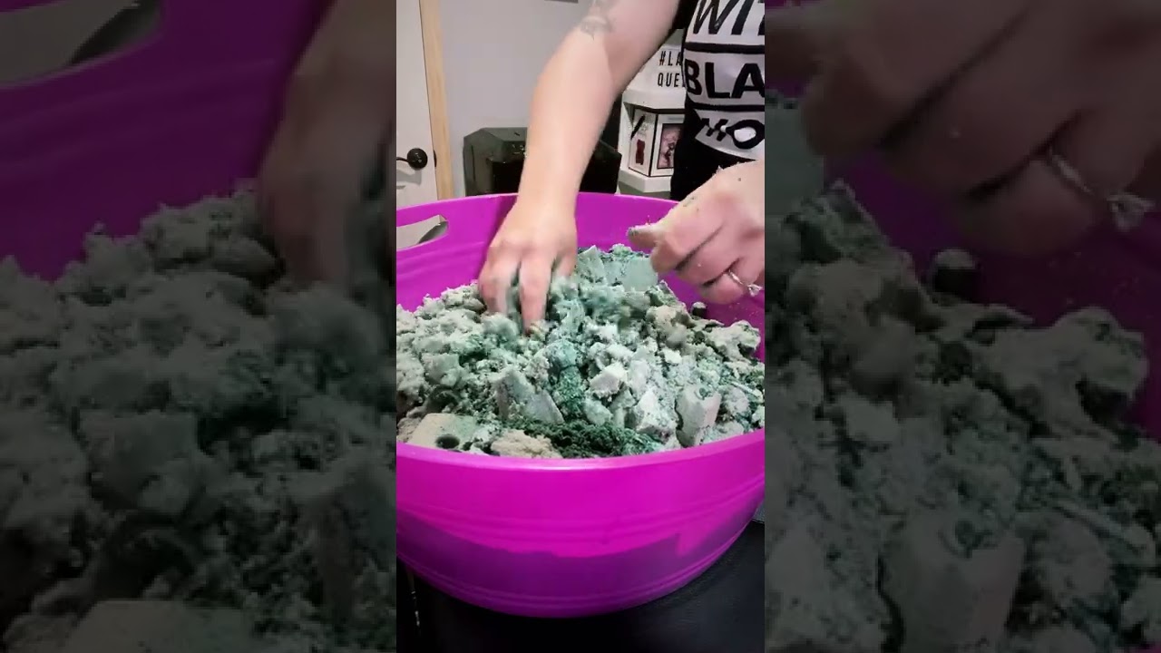 ASMR soapy dry floral foam crushing😍🤤