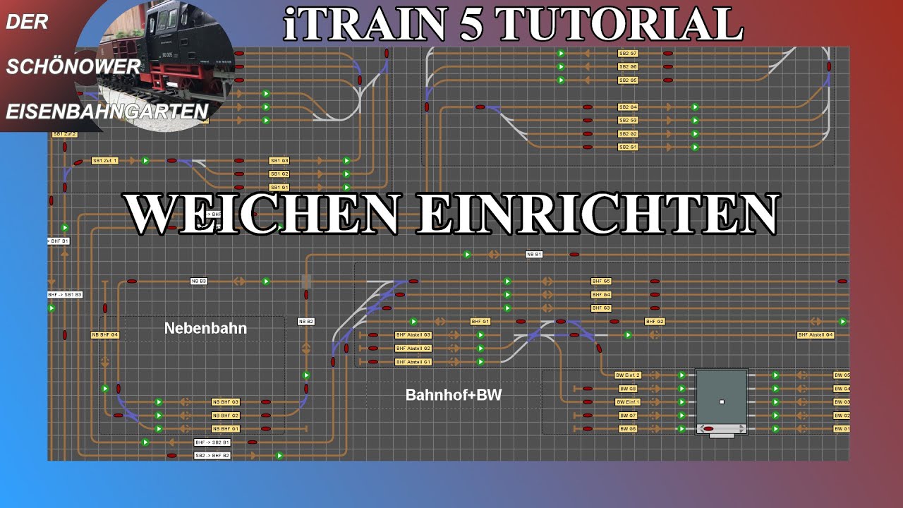 iTrain 5 Modelleisenbahn Software Modellbahnsteuerung Tutorial Part 6 Weichen einrichten