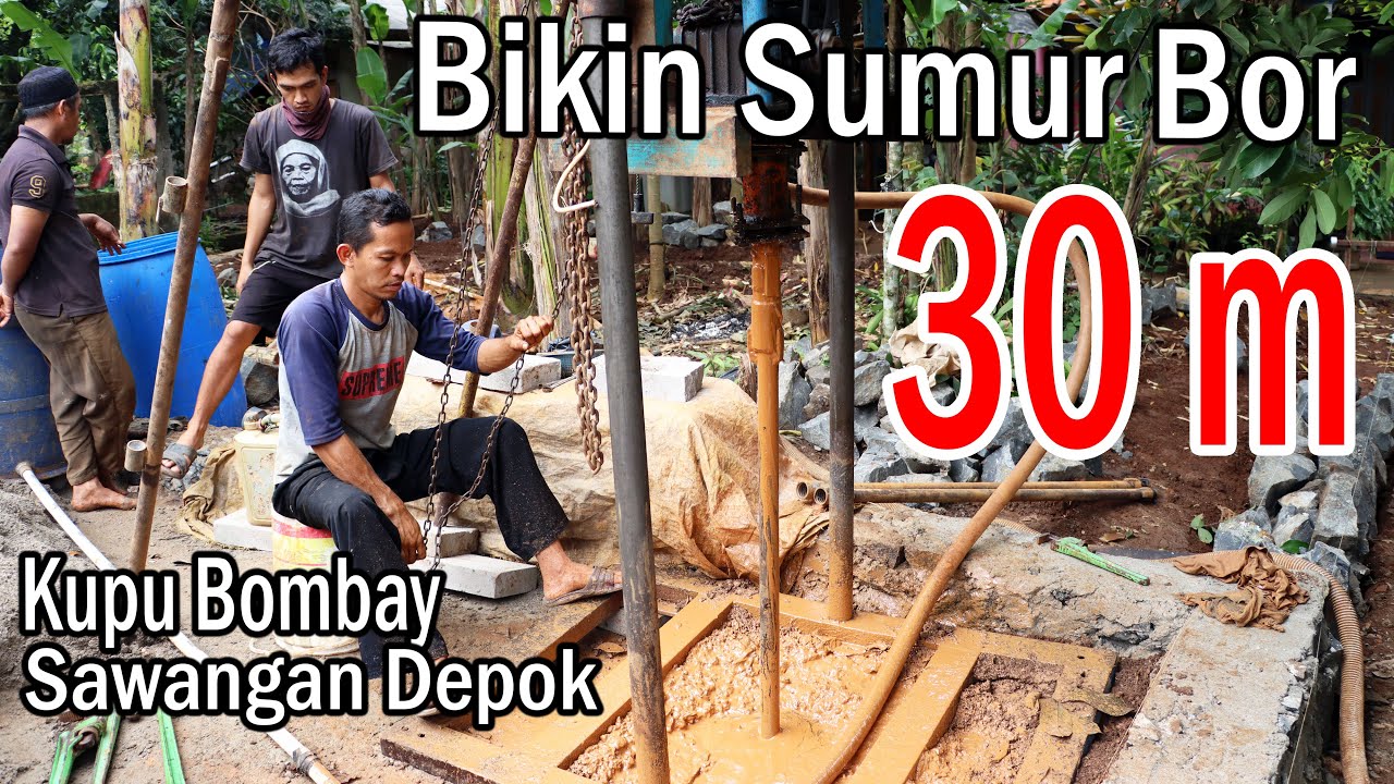 Pembuatan Sumur Bor 30m di Sawangan Depok