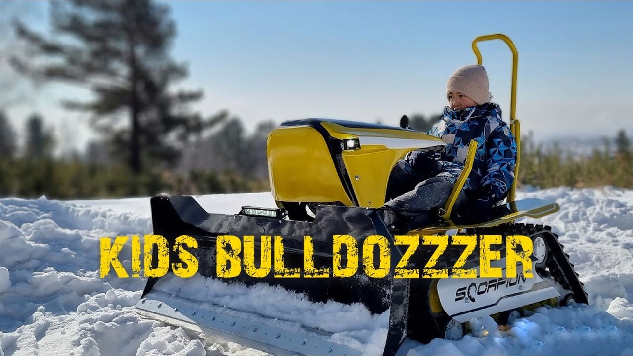 детский бульдозер скорпион. children's bulldozer scorpion.