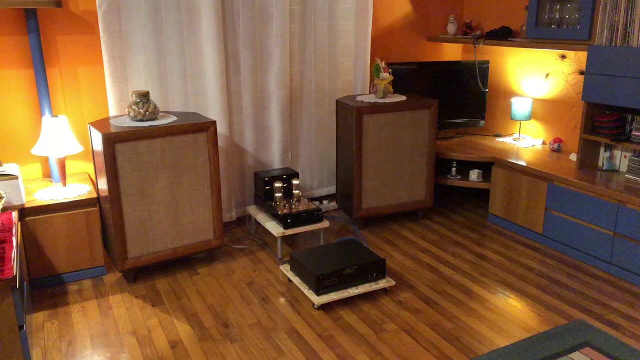 Full range Philips 12” doppio cono in bachelite in jensen ultraflex anni 60’, 211 tube amp