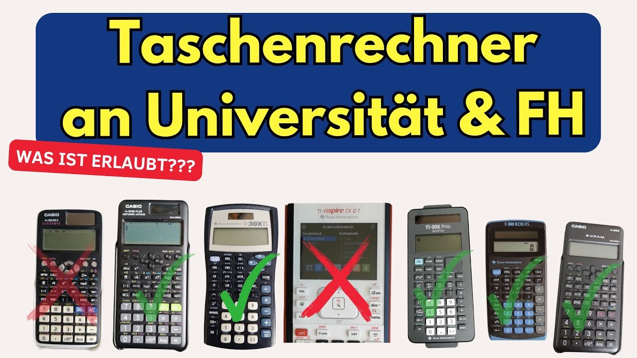 Taschenrechner f&uuml;r die Universit&auml;t & FH &ndash; Was ist erlaubt und welcher ist geeignet?