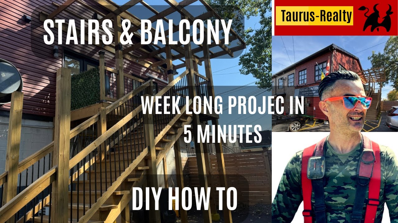 Access stairs  & balcony DIY How To |  @Taurus-Realty